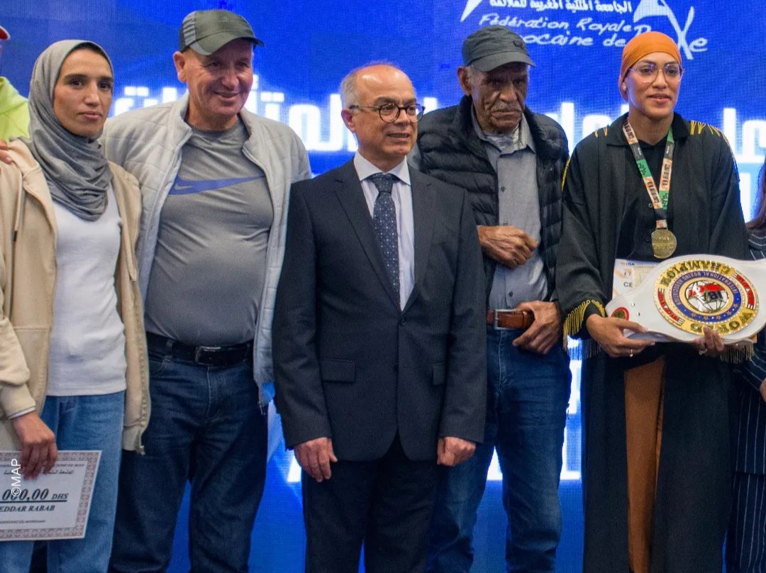 حفل استقبال المنتخب الوطني النسوي للملاكمة المشارك في بطولة العالم الأخيرة بنيودلهي