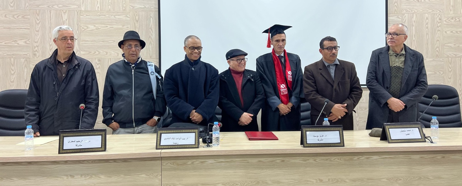 الدكتور حسن برهون ينال الدكتوراه بميزة مشرف جدا