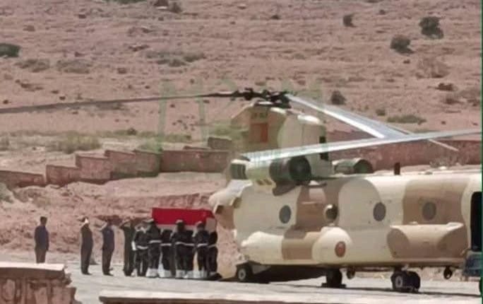 جنازة مهيبة لشهيد الواجب في دوار باحي بأزيلال