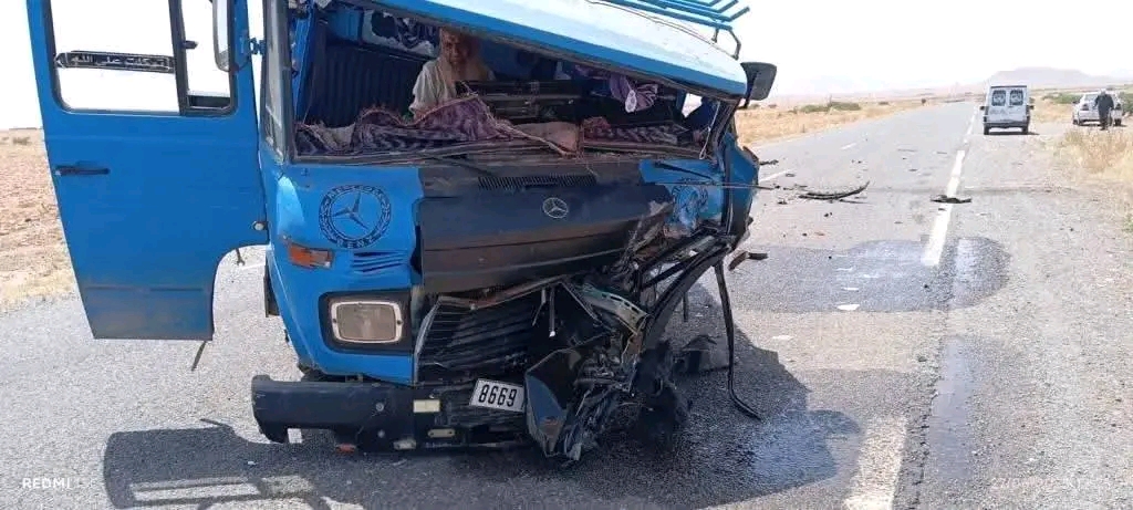 حادثة سير مروعة تهز جماعة عين الصفا بعمالة وجدة أنجاد