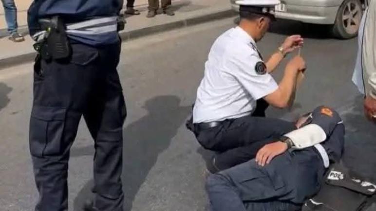 أزيلال.. دهس شرطي مرور بدراجة نارية واستنفار أمني ينتهي بتوقيف الجاني