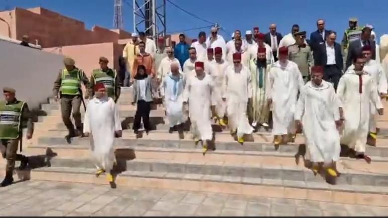 وصول السيد سعيد أمزازي، والي جهة سوس ماسة، وعامل الإقليم السيد جمال خلوق، إلى الموسم الديني “تعلات” بجماعة تسكدلت – إقليم اشتوكة أيت باها..