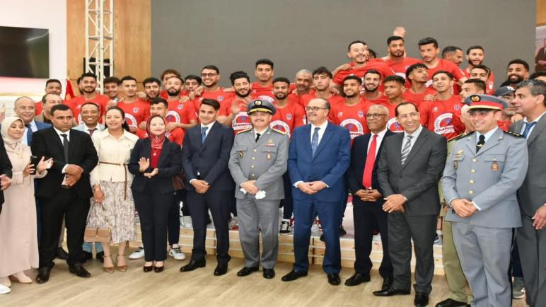 عامل إقليم الصخيرات تمارة يستقبل فريق وداد تمارة بعد إنجاز الصعود إلى القسم الوطني الثاني