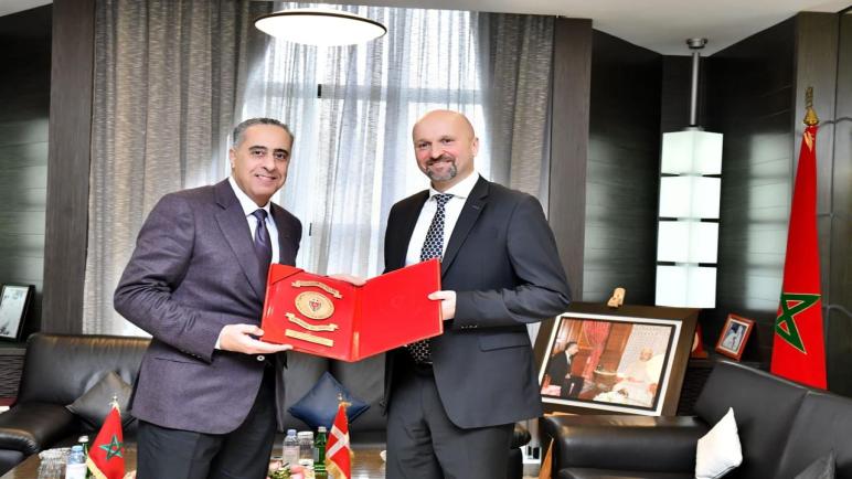 إجتماع السيد عبد اللطيف الحموشي مع السيد Mikael WERN، مدير الشرطة رئيس الوحدة الوطنية المختصة بمكافحة الجريمة المنظمة بدولة الدانمارك